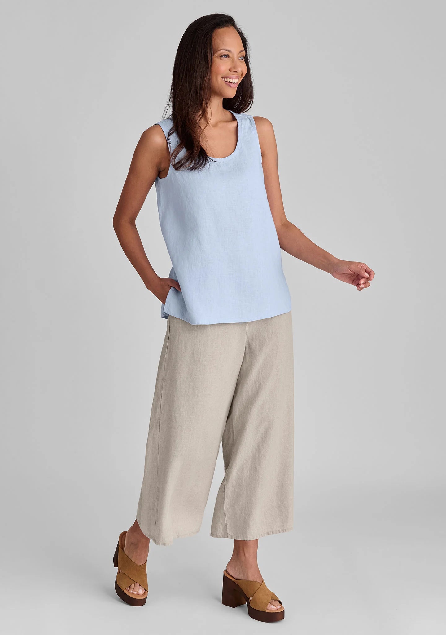 Fundamental Tank - Linen Tank Top - FINAL SALE