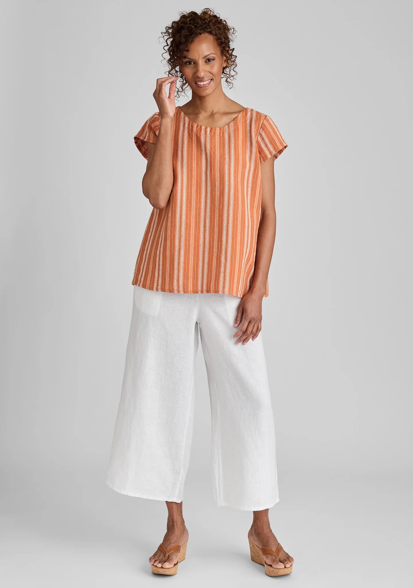 Sociable Flood - Wide Leg Linen Pants