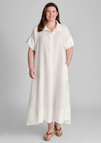 Artful Shirtdress - Linen Dress - FINAL SALE