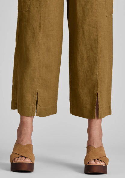 Modern Flood - Linen Pants With Elastic Waist - FINAL SALE