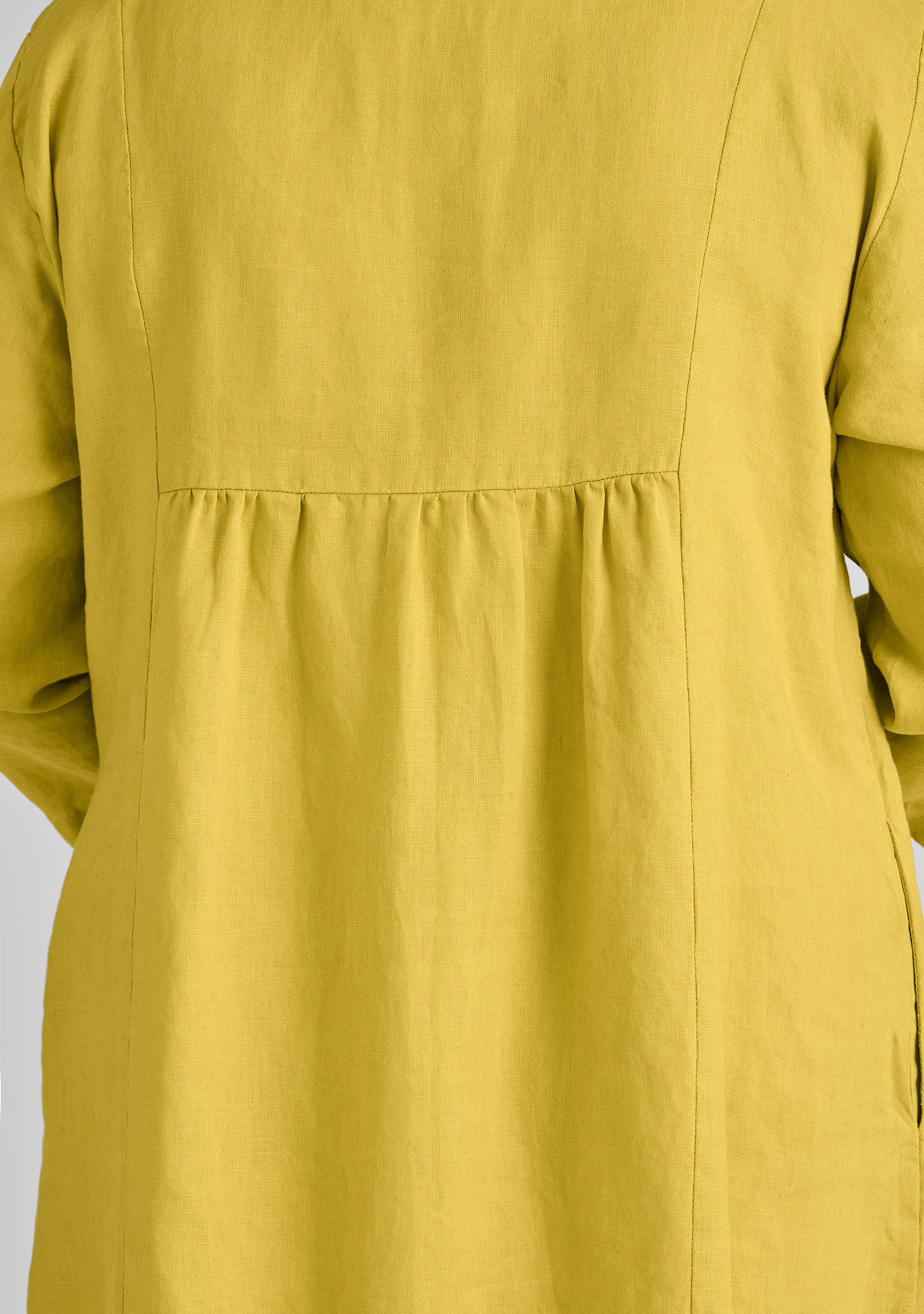Happy Gathers Dress - Linen Shift Dress