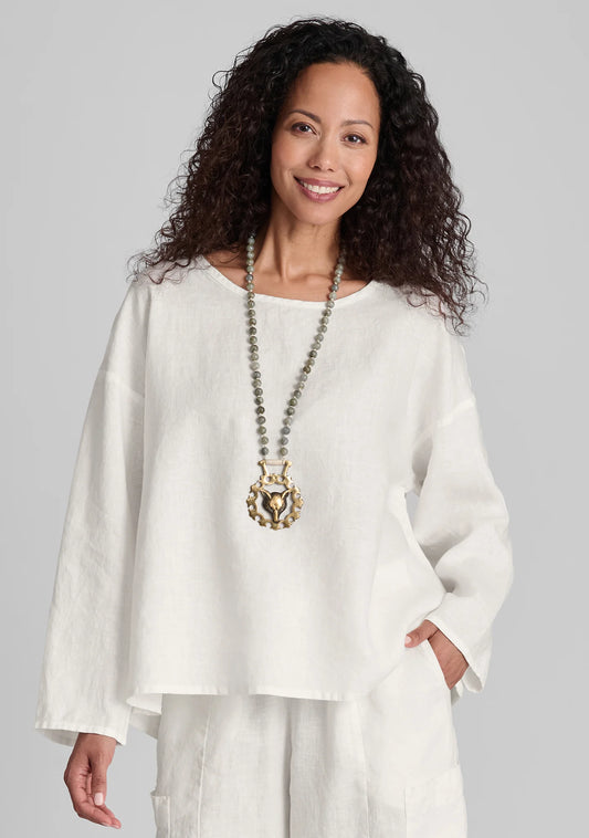 Throw It On - Long Sleeve Linen Shirt - FINAL SALE