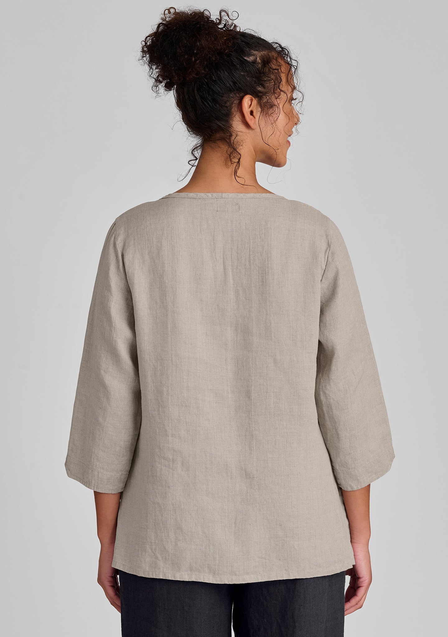 V Pullover - Linen Shirt - FINAL SALE