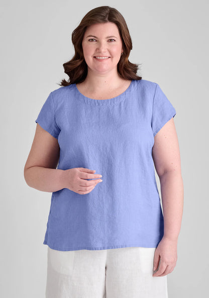 Tuck Back Tee - Linen T Shirt