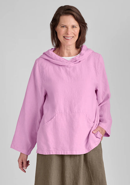 Hoodie - Linen Hooded Shirt