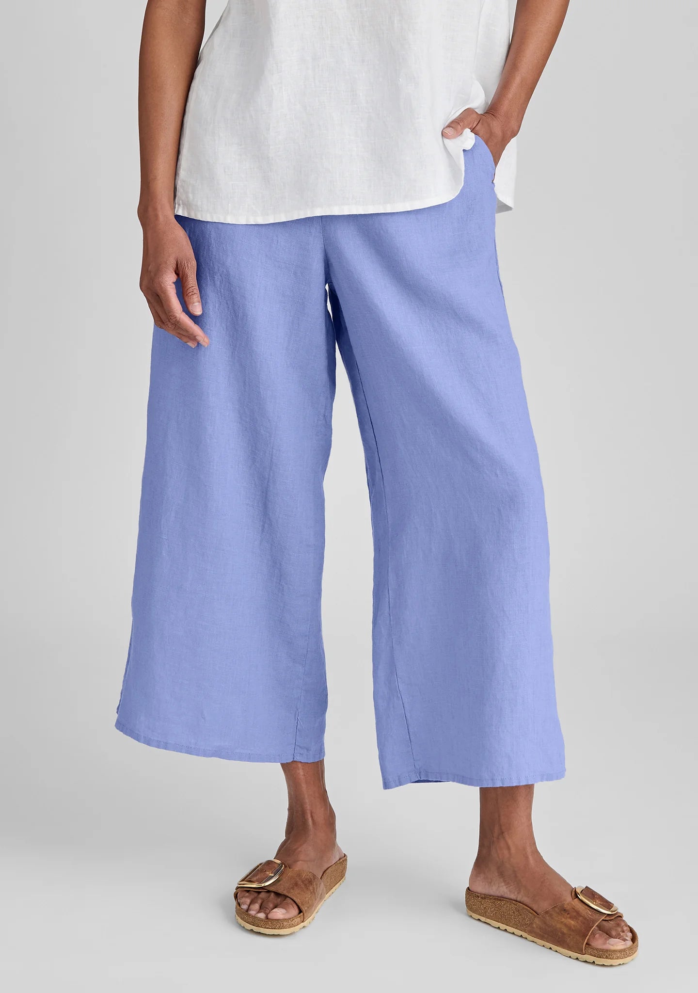 Sociable Flood - Wide Leg Linen Pants