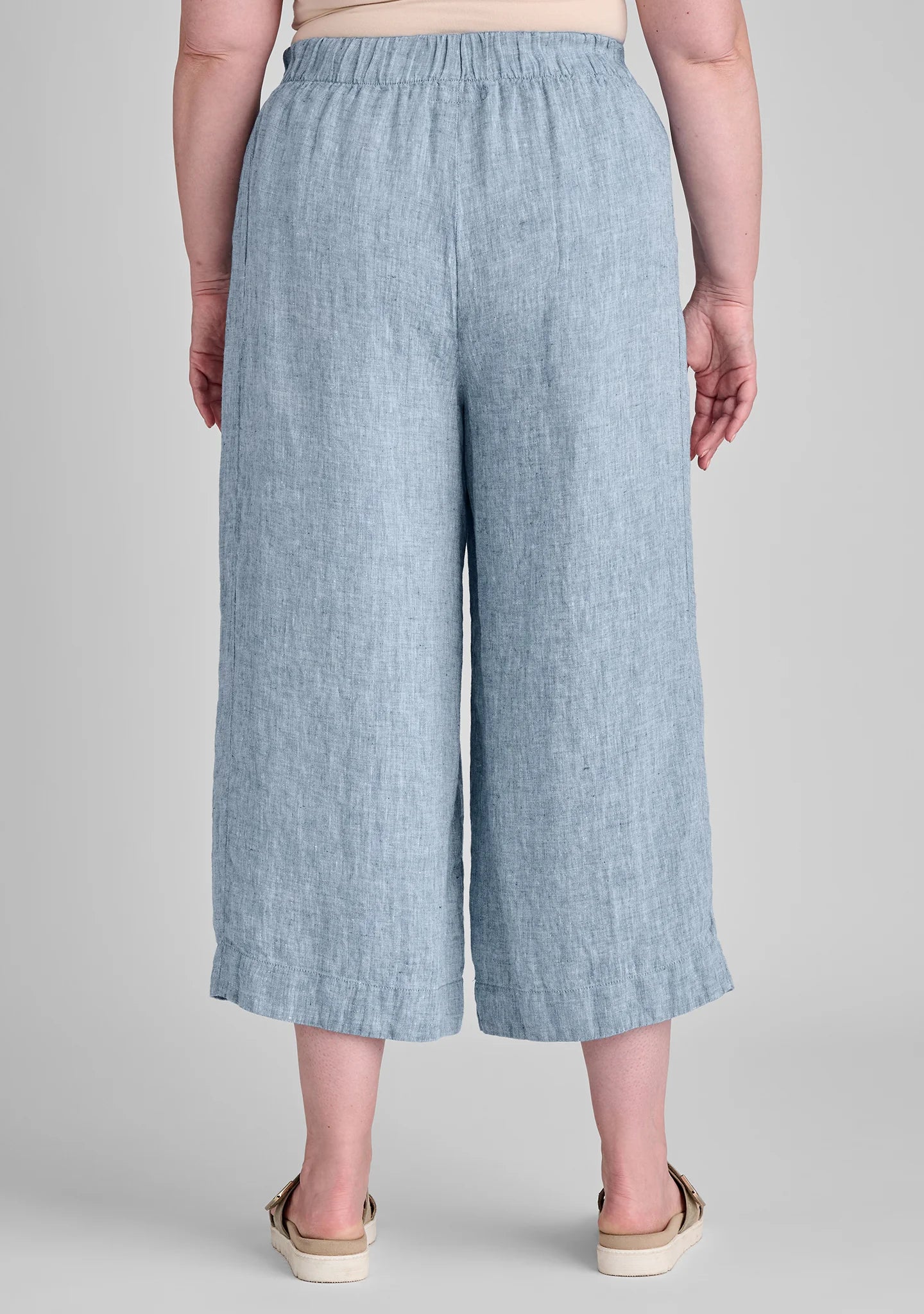 Panel Pant - Linen Pants With Elastic Waist