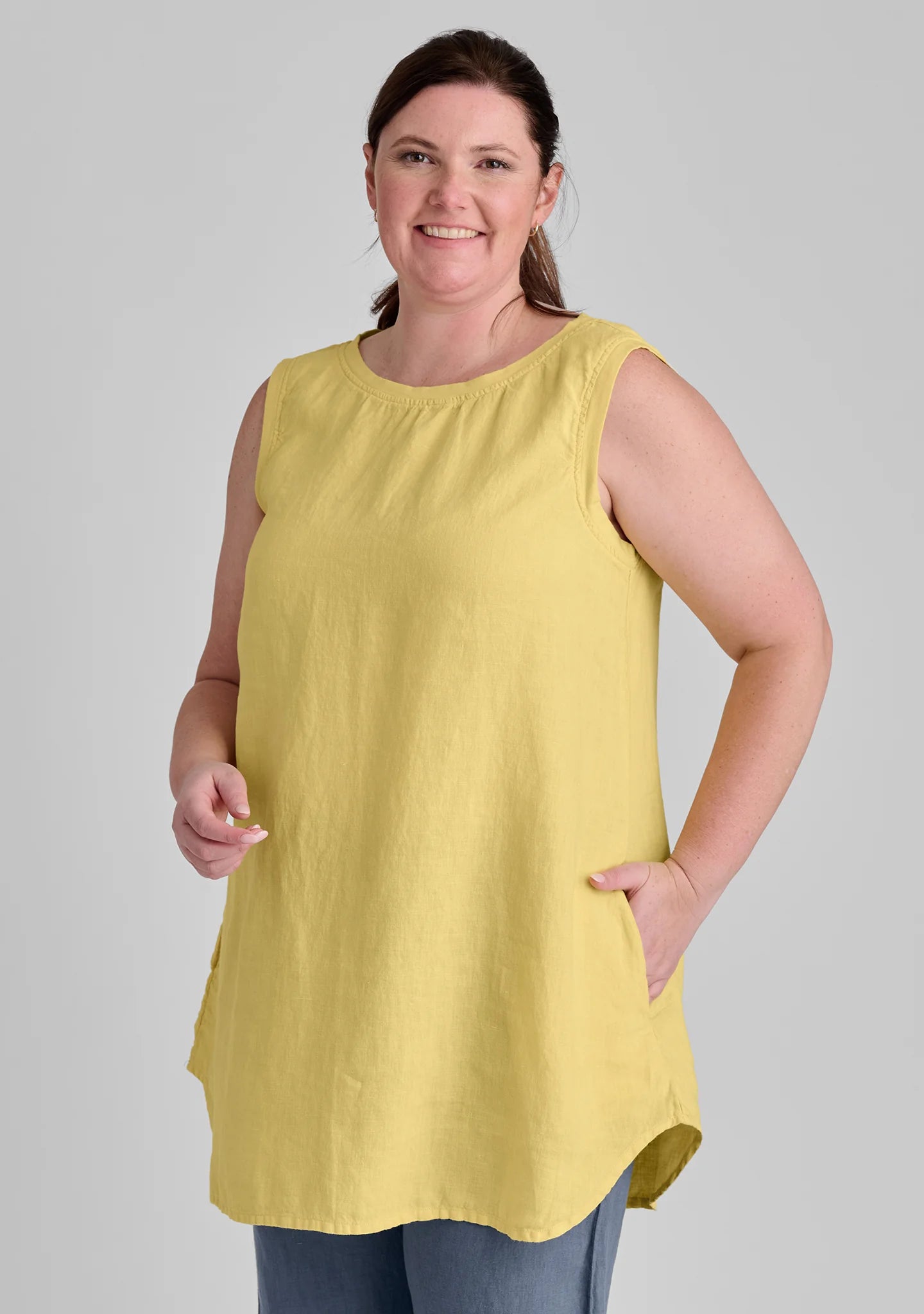 Coastal Tunic - Linen Tank Top - FINAL SALE