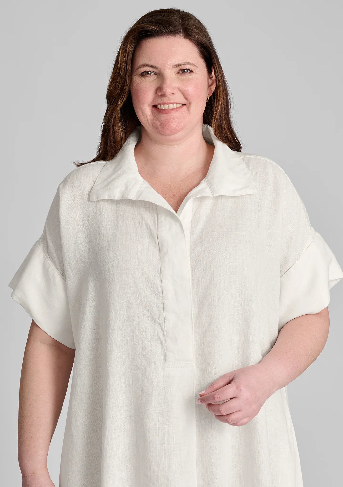 Artful Shirtdress - Linen Dress - FINAL SALE