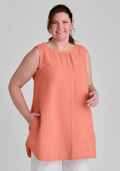 Coastal Tunic - Linen Tank Top - FINAL SALE