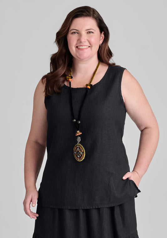 Sunny Tank - Linen Tank Top - FINAL SALE