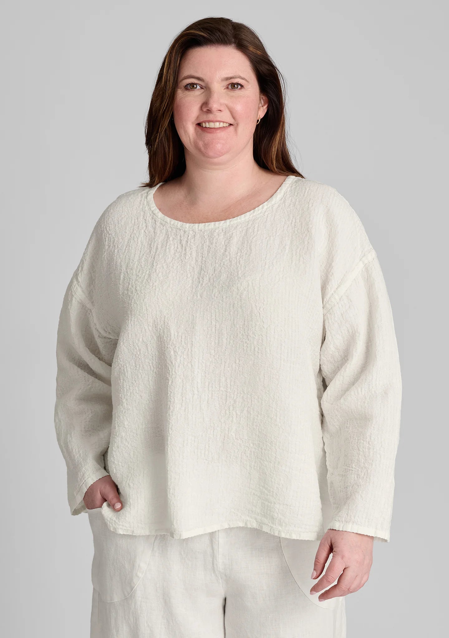 Throw It On - Long Sleeve Linen Shirt - FINAL SALE