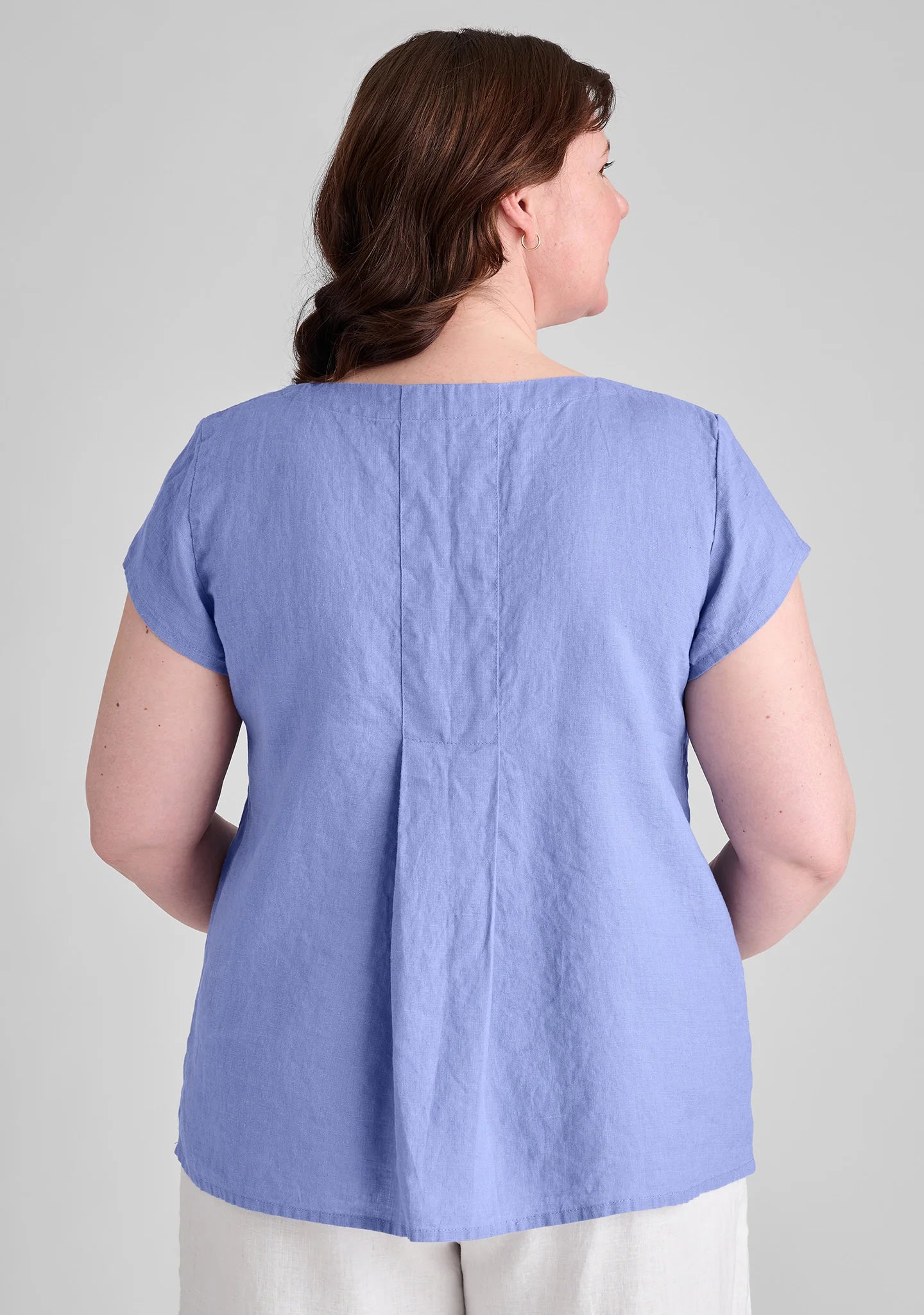 Tuck Back Tee - Linen T Shirt