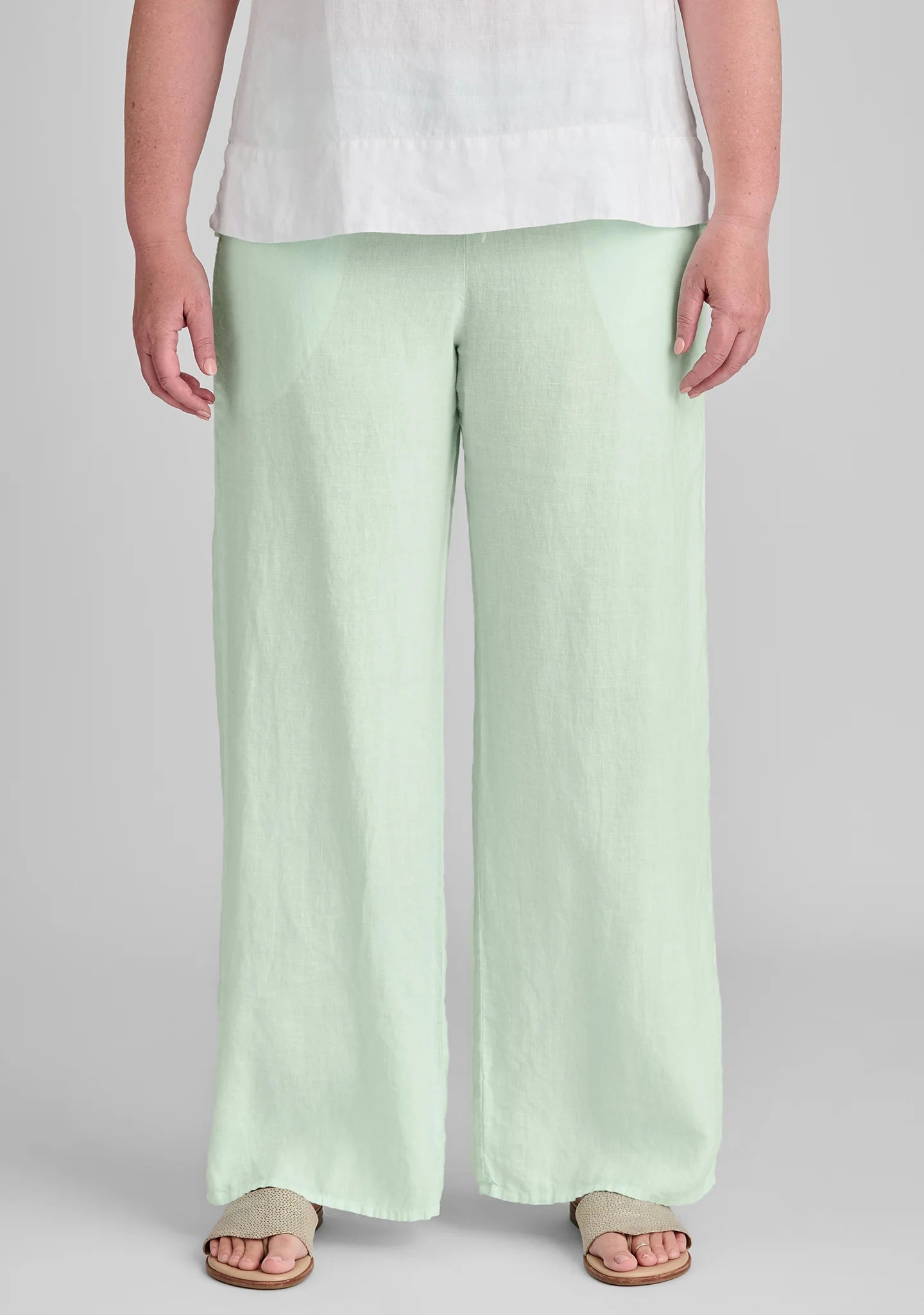 Flat Iron Pant - Linen Drawstring Pants