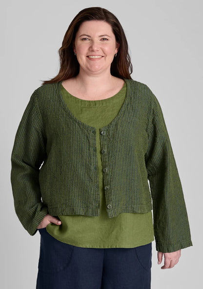 Vee Cardi - Linen Cardigan - FINAL SALE