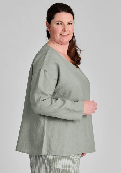 Throw It On - Long Sleeve Linen Shirt - FINAL SALE