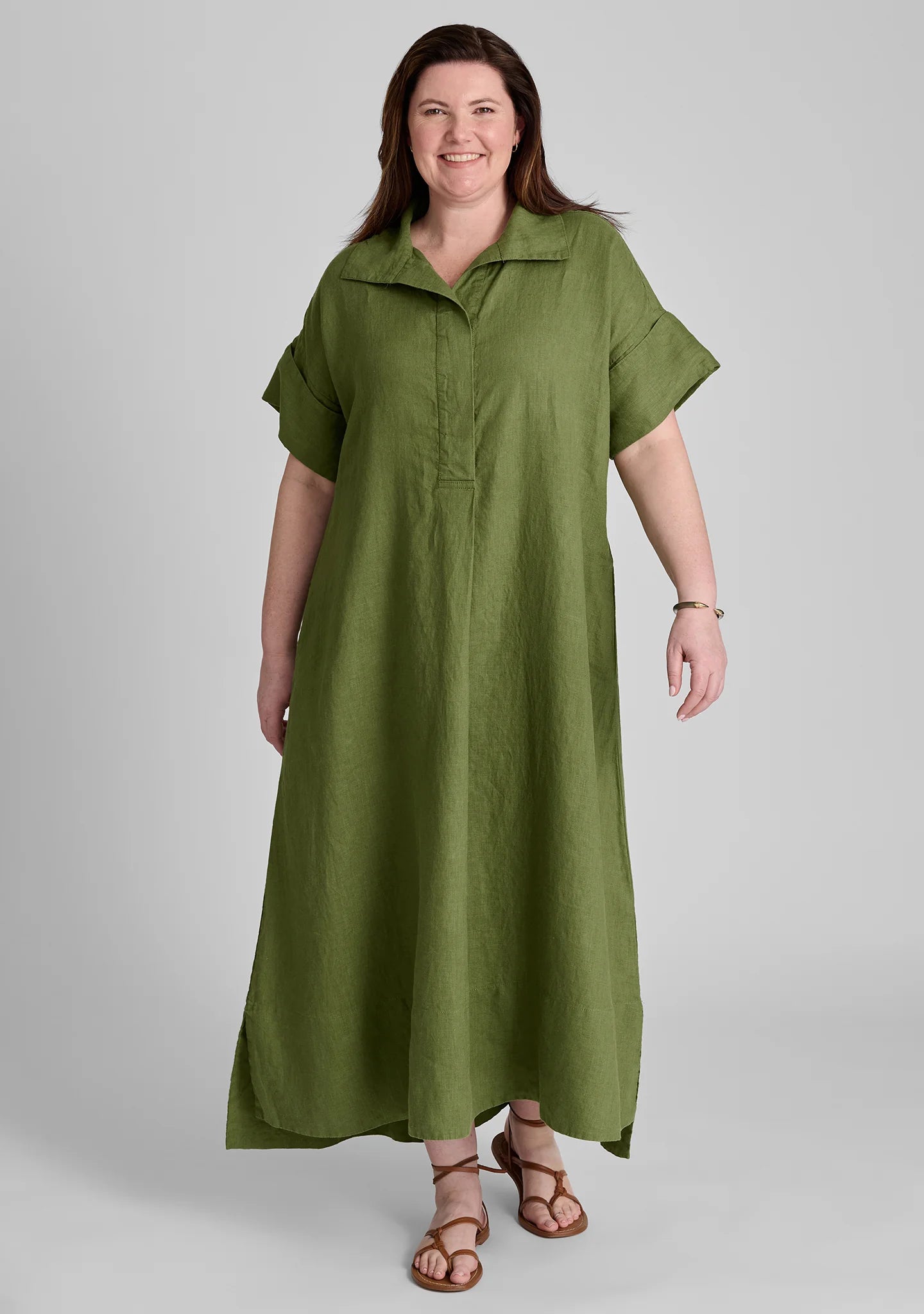 Artful Shirtdress - Linen Dress - FINAL SALE