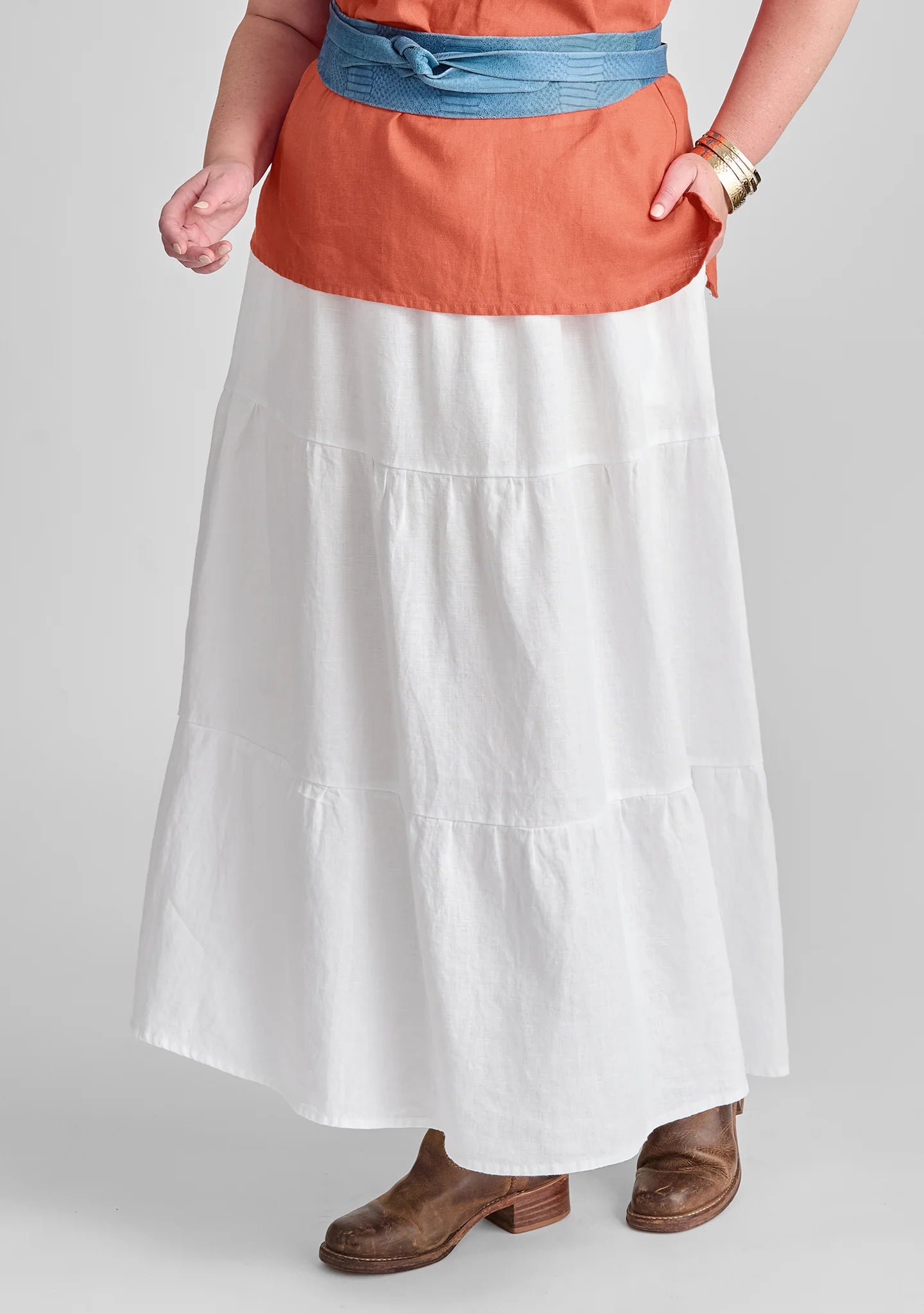 Gaia Skirt - Linen Maxi Skirt - FINAL SALE