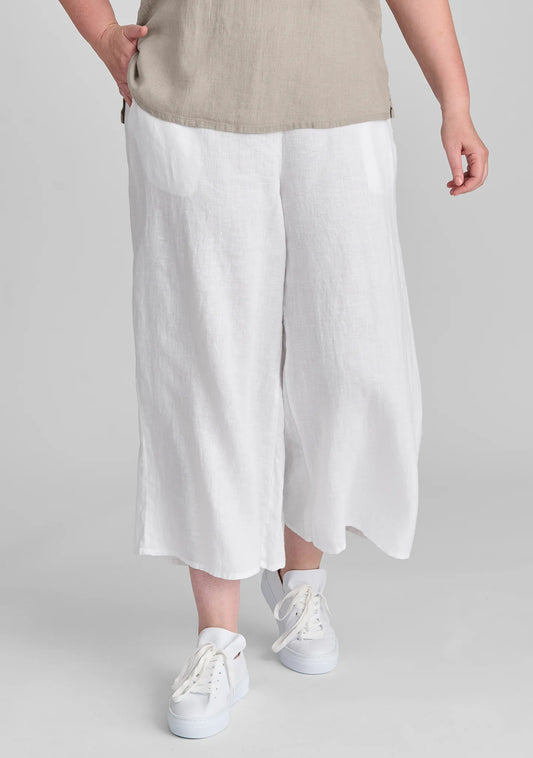Sociable Flood - Wide Leg Linen Pants - FINAL SALE