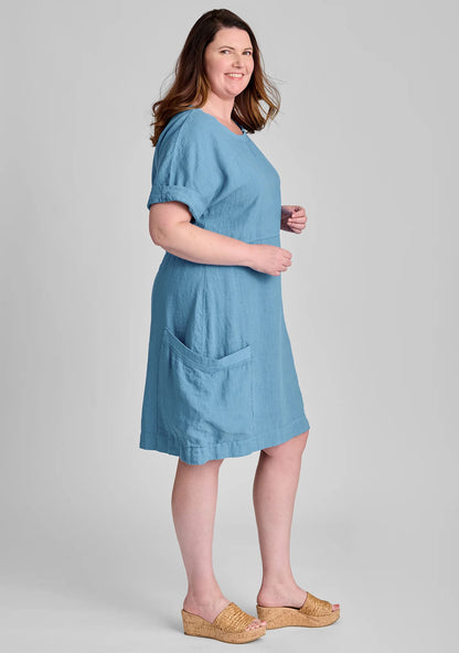 Sunnyside Dress - Linen Dress - FINAL SALE