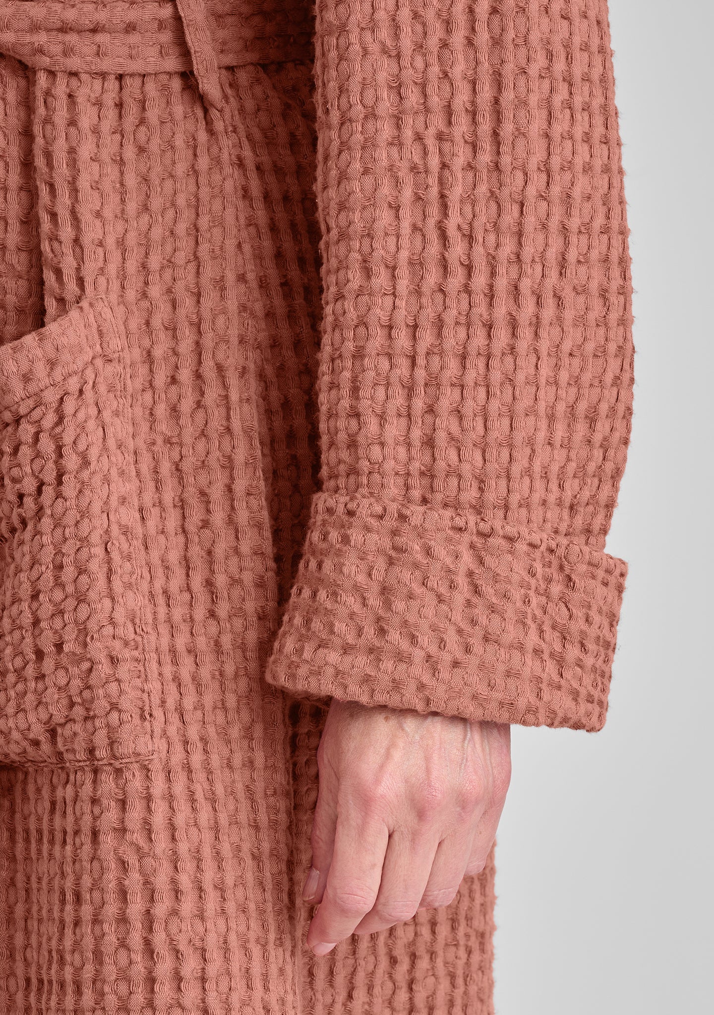 Hooded Wrapper - Linen Robe - FINAL SALE