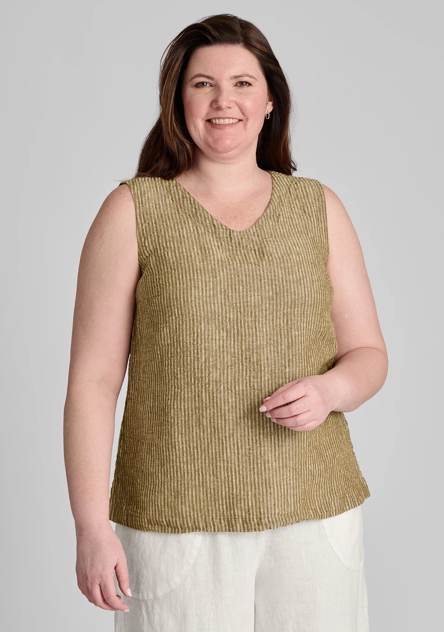 Gem Tank - Linen Tank Top - FINAL SALE