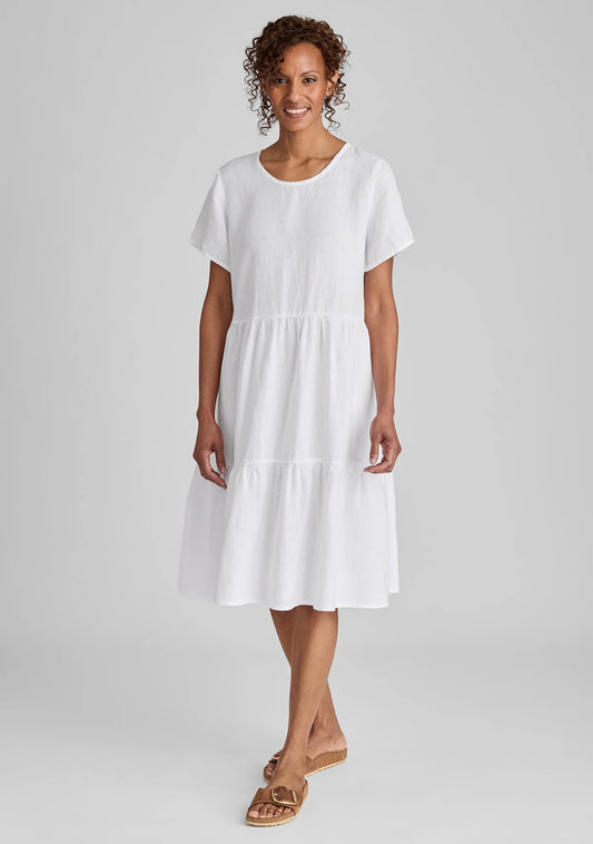 Ruthie's Dress - Short Sleeve Linen Dress