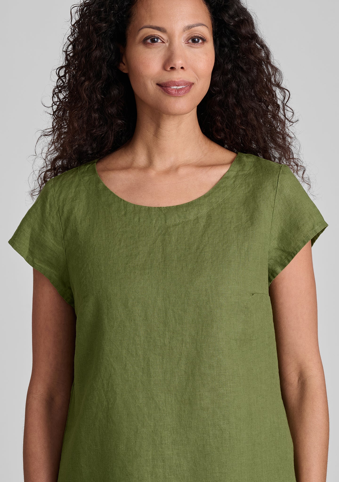 Tuck Back Tee - Linen T Shirt - FINAL SALE