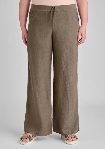 Flat Iron Pant - Linen Drawstring Pants