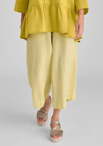 Panel Pant - Linen Pants With Elastic Waist