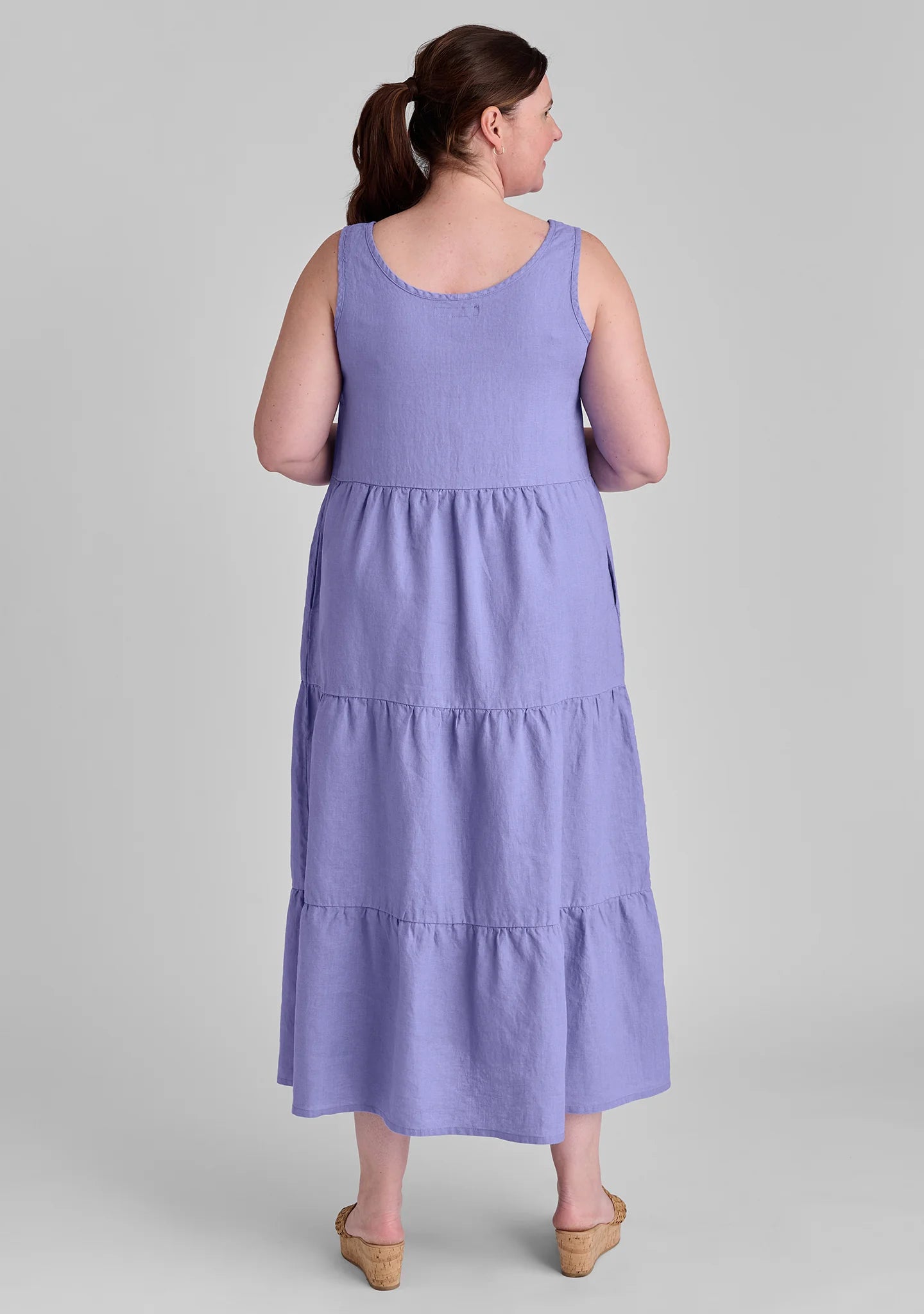 Tiered Dress - Linen Maxi Dress - FINAL SALE