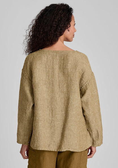 Throw It On - Long Sleeve Linen Shirt - FINAL SALE