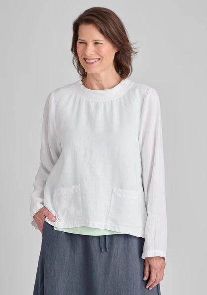 Chelsea Pullover - Long Sleeve Linen Shirt
