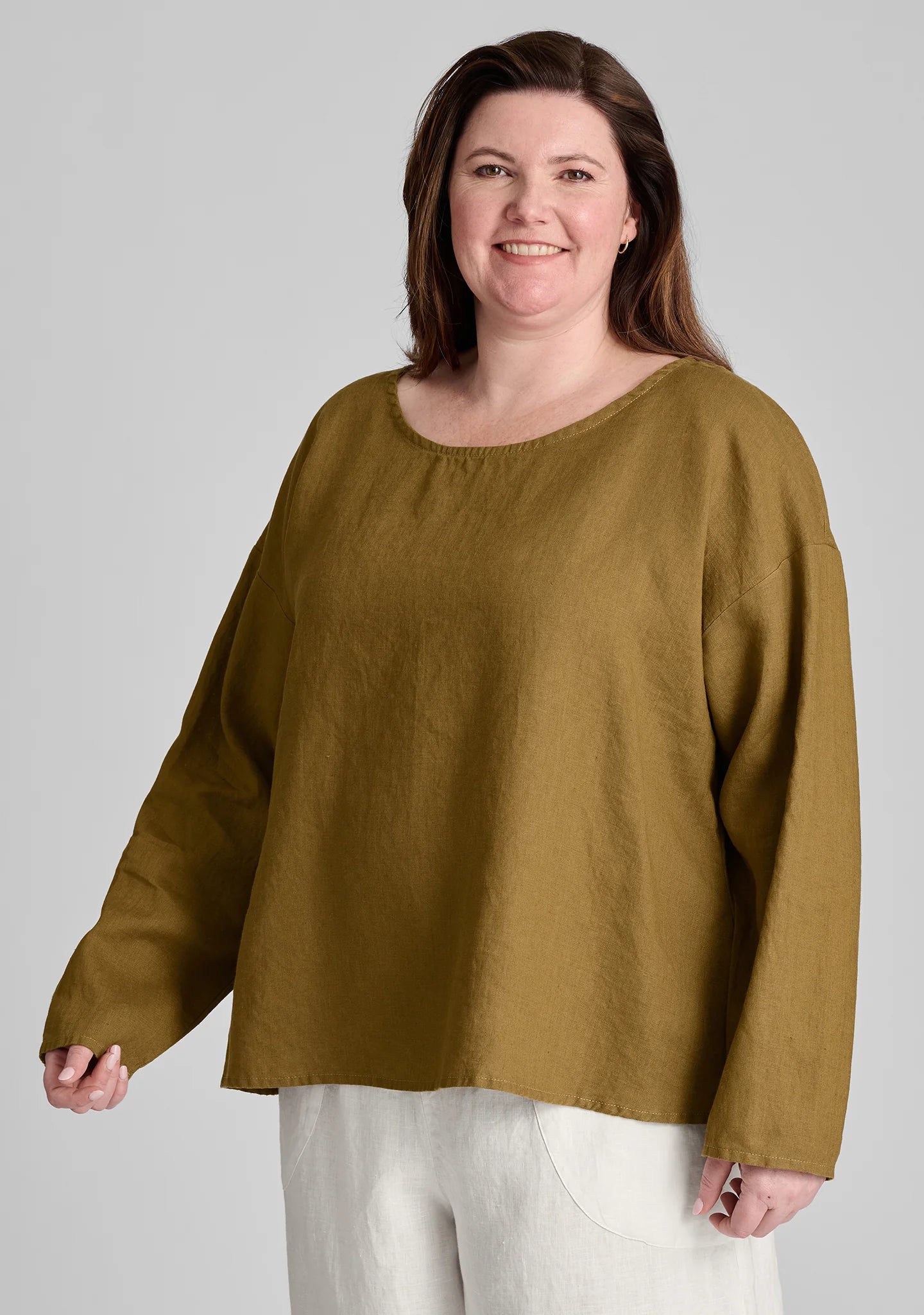 Throw It On - Long Sleeve Linen Shirt - FINAL SALE