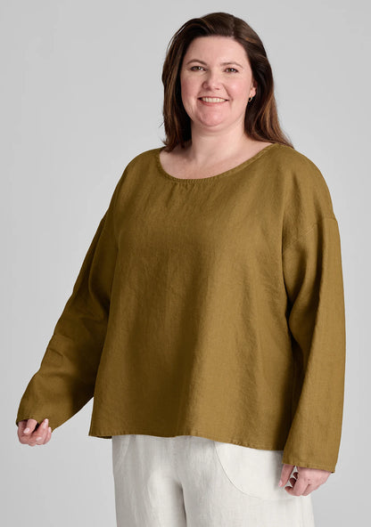 Throw It On - Long Sleeve Linen Shirt - FINAL SALE