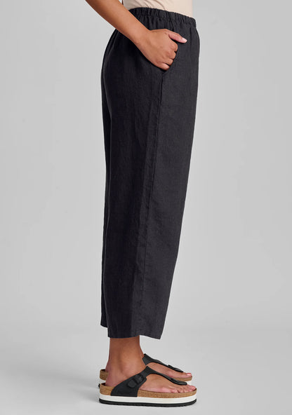 Floods - Linen Pants With Elastic Waist - FINAL SALE