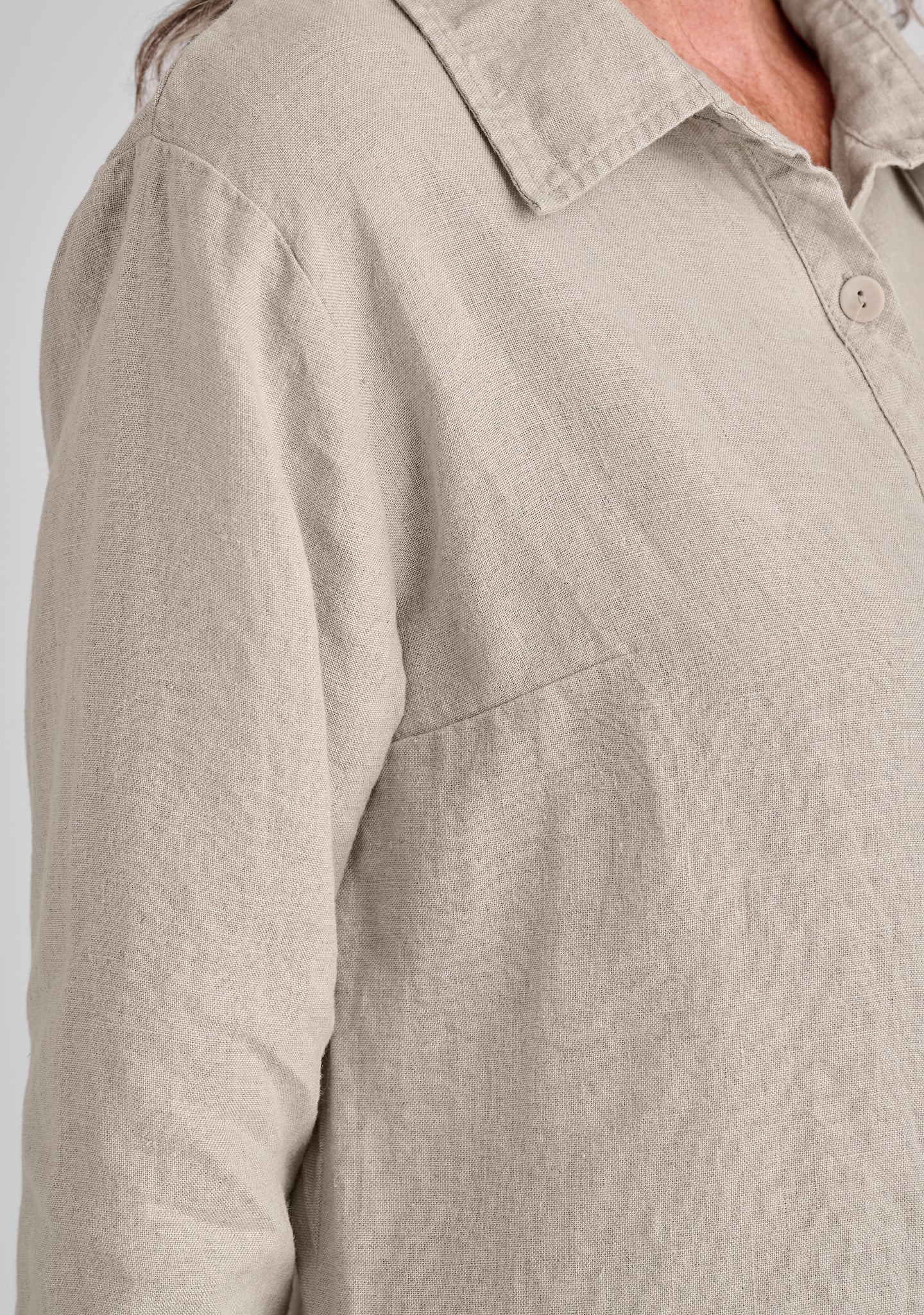 Bias Back Shirt - Linen Shirt