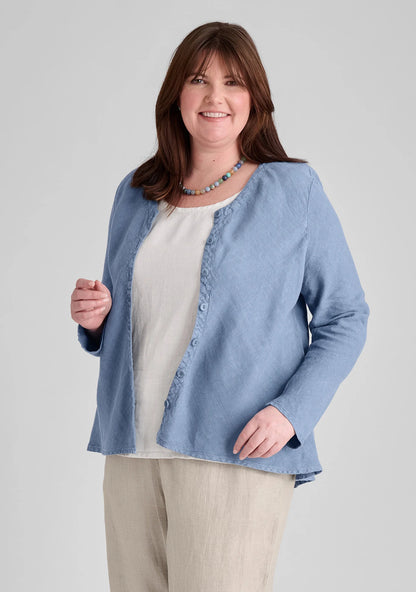 Beneficial Blouse - Linen Cardigan