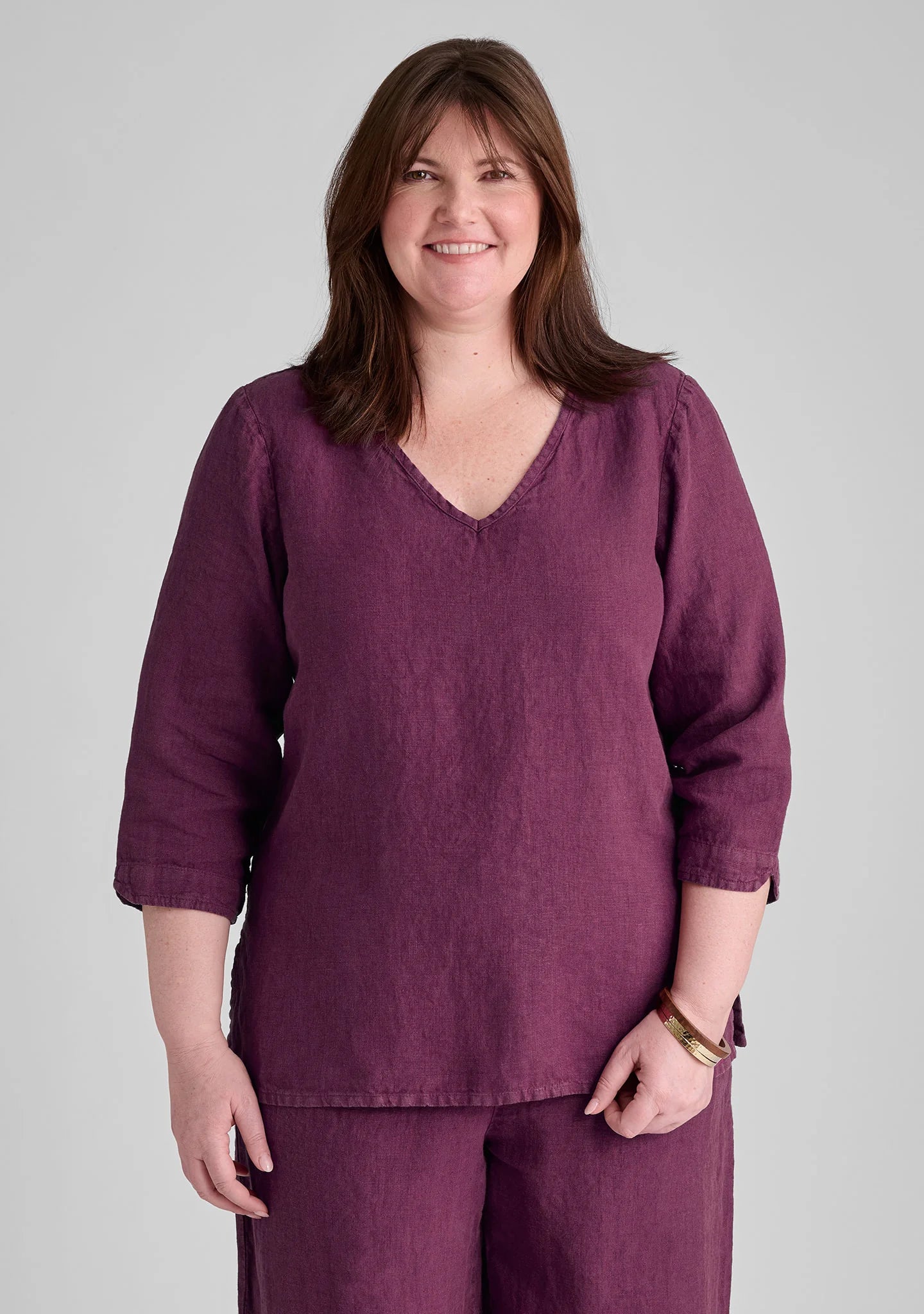 V Pullover - Linen Top