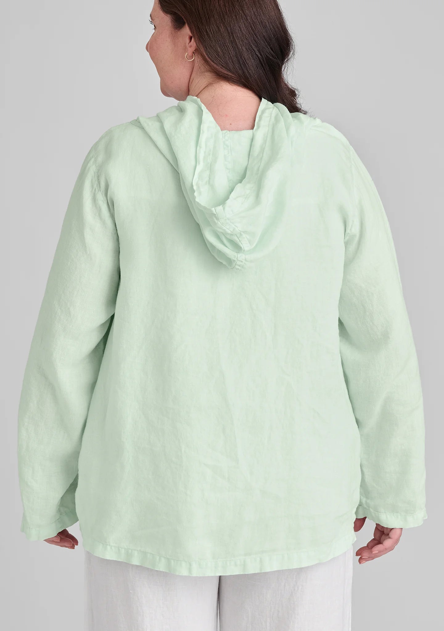 Hoodie - Linen Hooded Shirt
