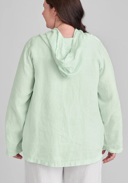 Hoodie - Linen Hooded Shirt