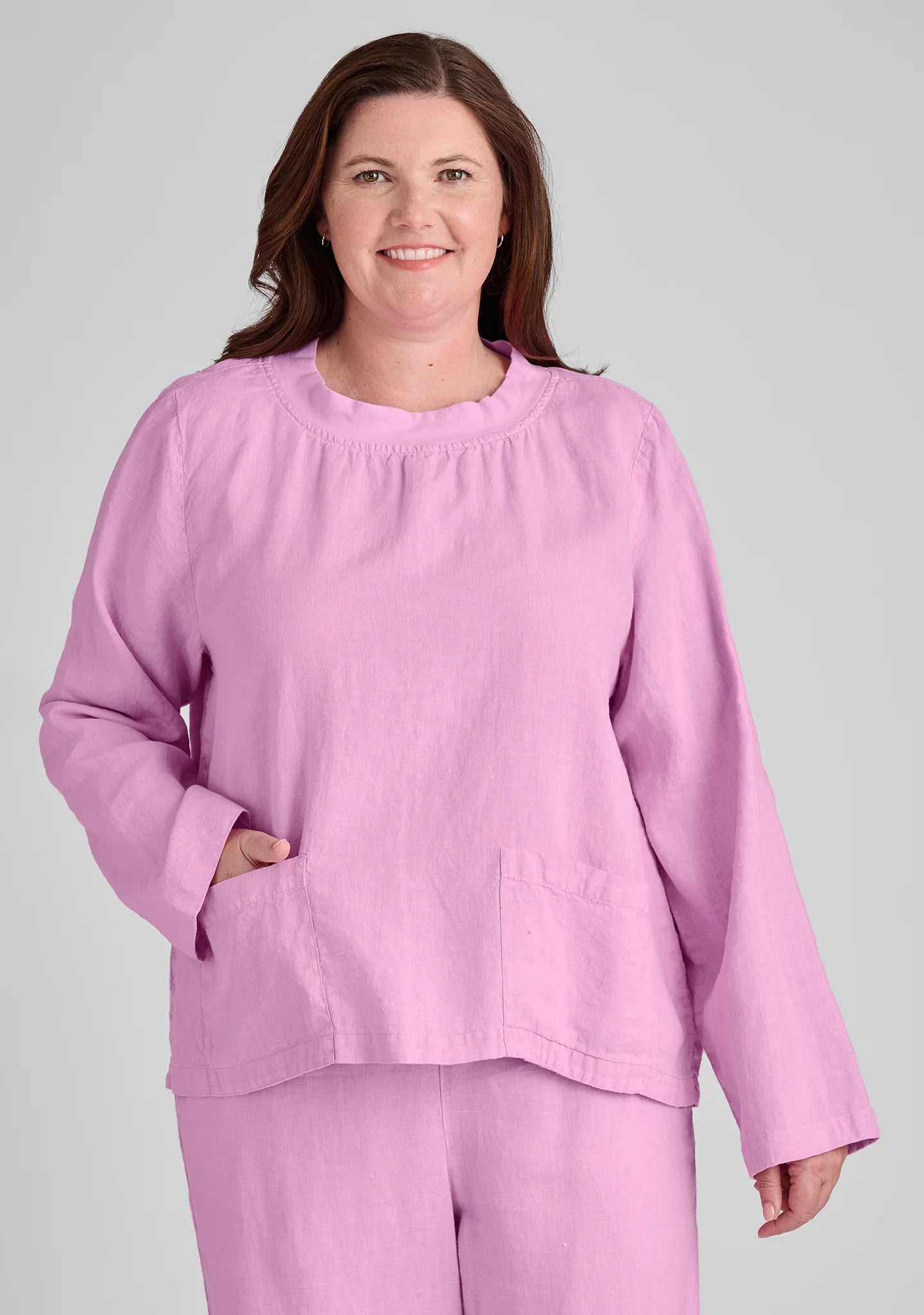 Chelsea Pullover - Long Sleeve Linen Shirt
