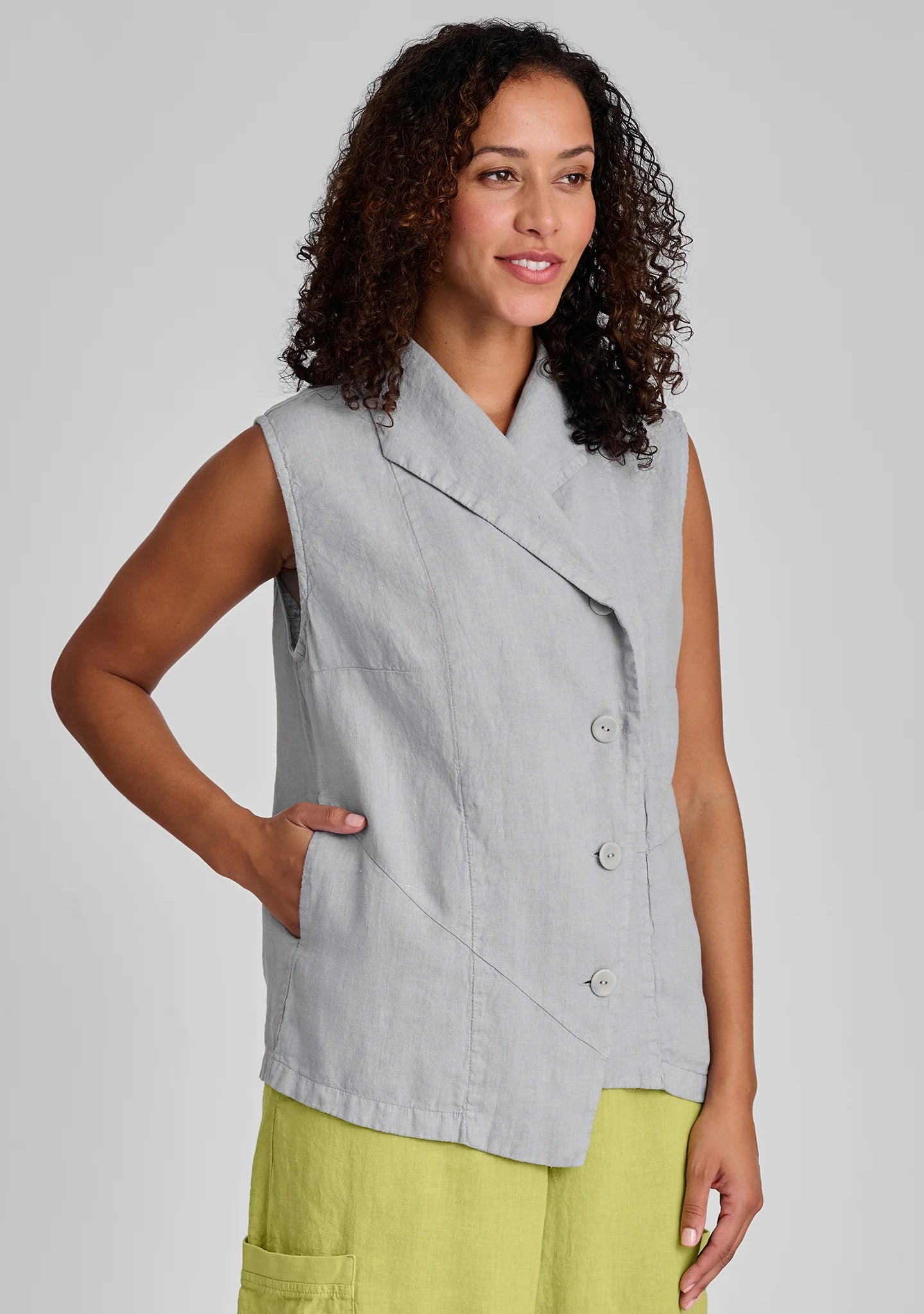 Chelsea Vest - Linen Vest - FINAL SALE