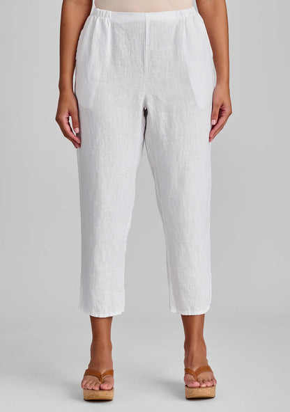 Pocketed Ankle Pant - Linen Pants - FINAL SALE