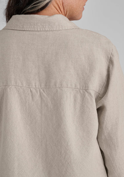 Bias Back Shirt - Linen Shirt