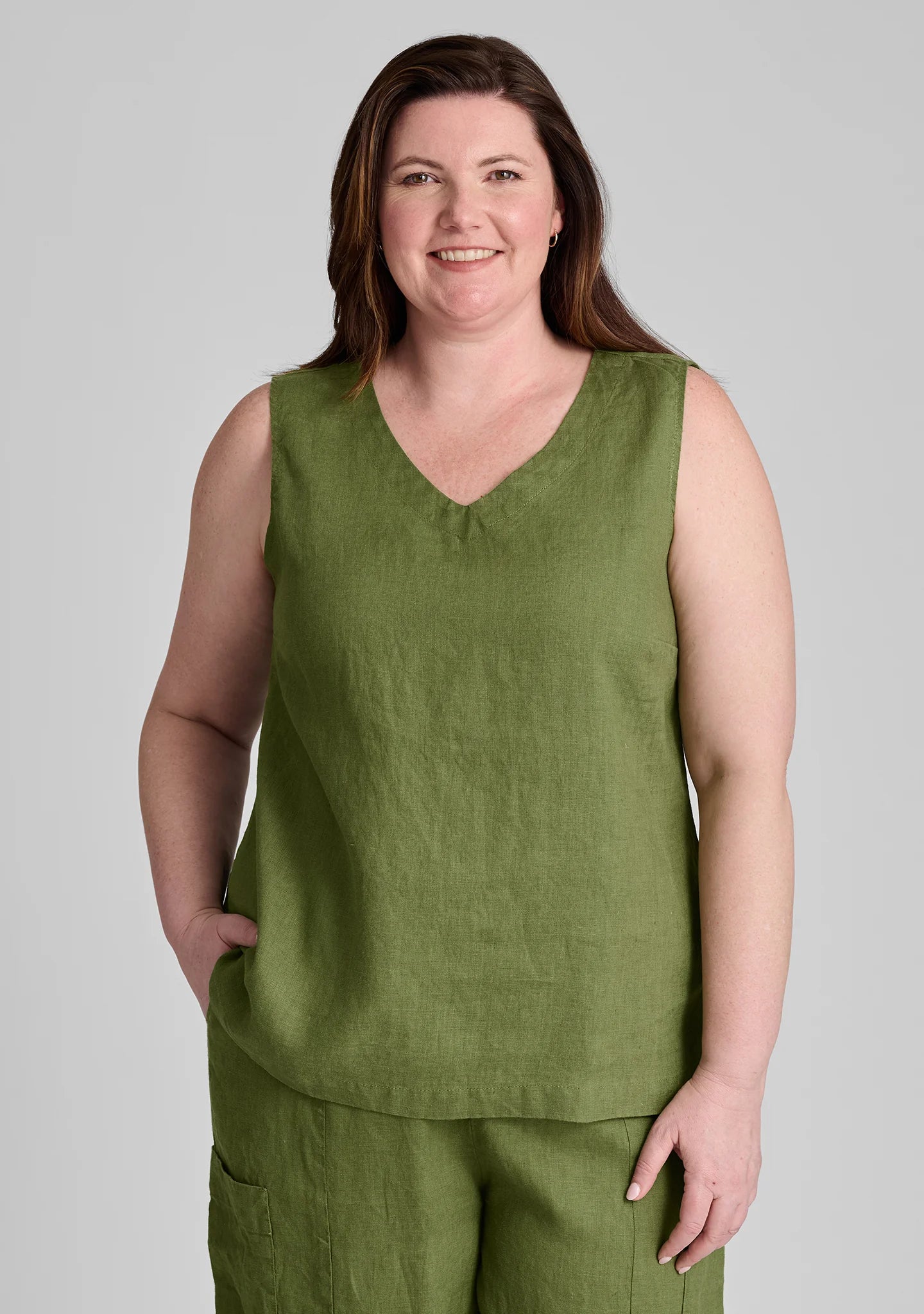 Gem Tank - Linen Tank Top - FINAL SALE