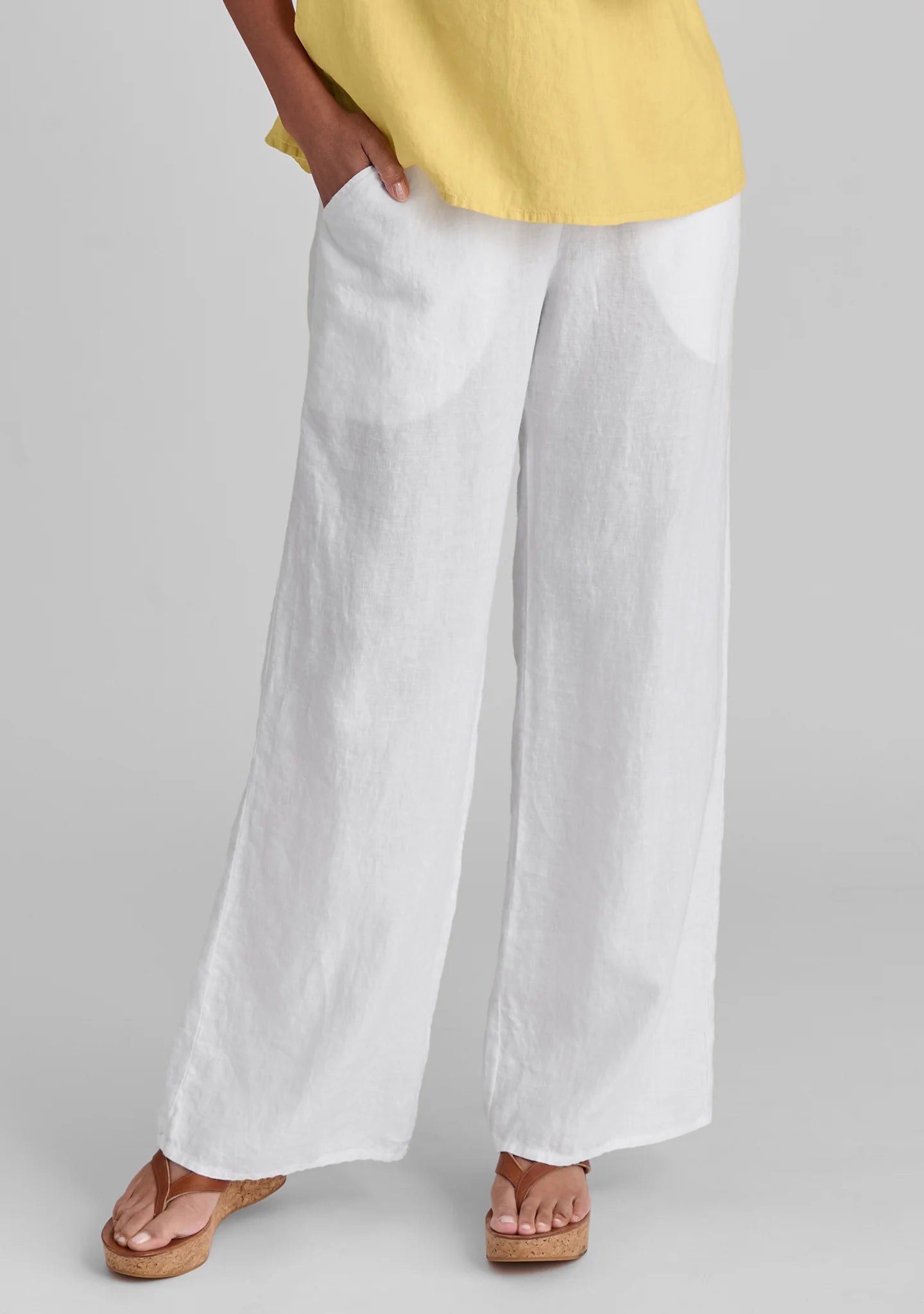 Flat Iron Pant - Linen Drawstring Pants