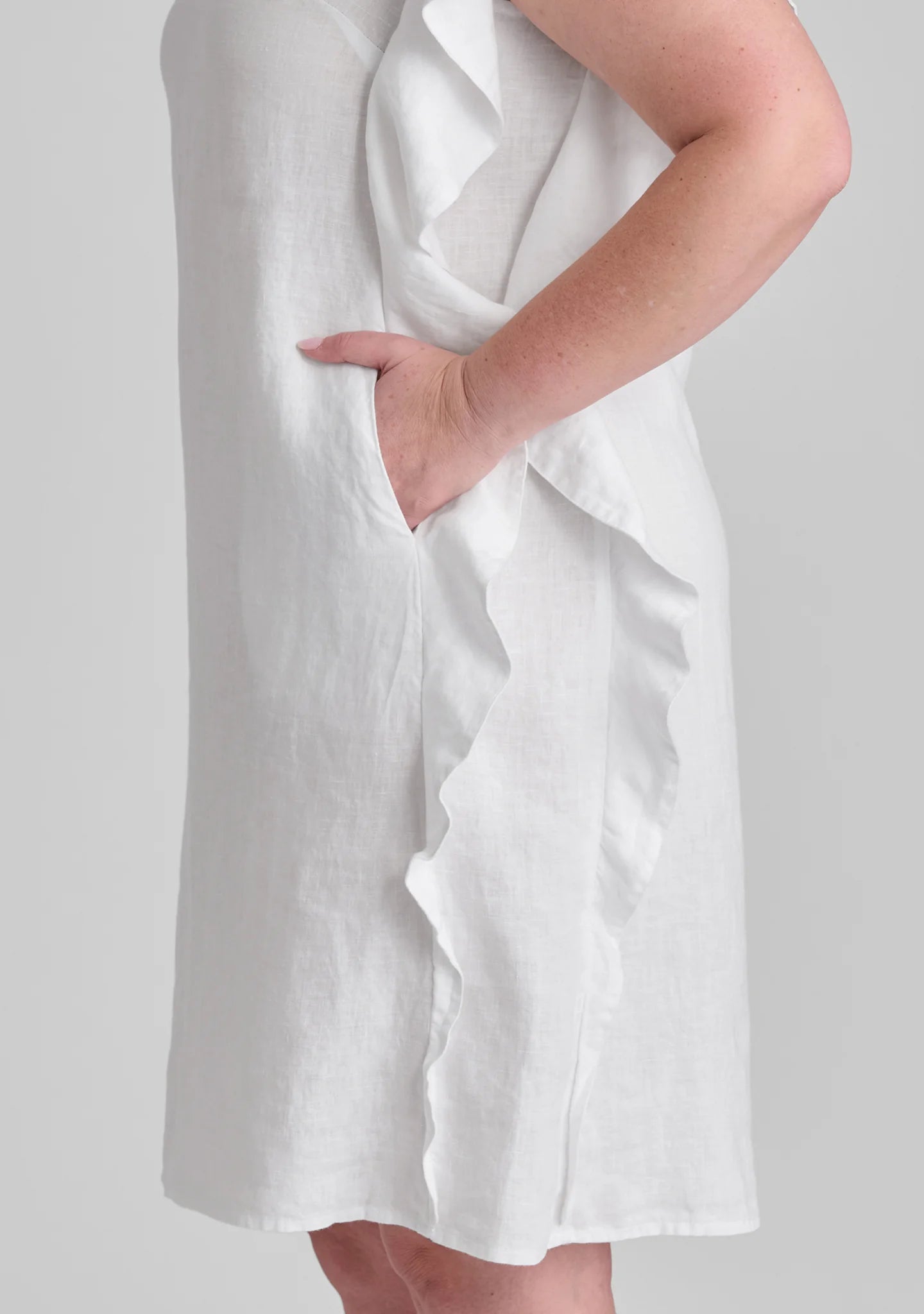 Social Dress - Linen Shift Dress - FINAL SALE