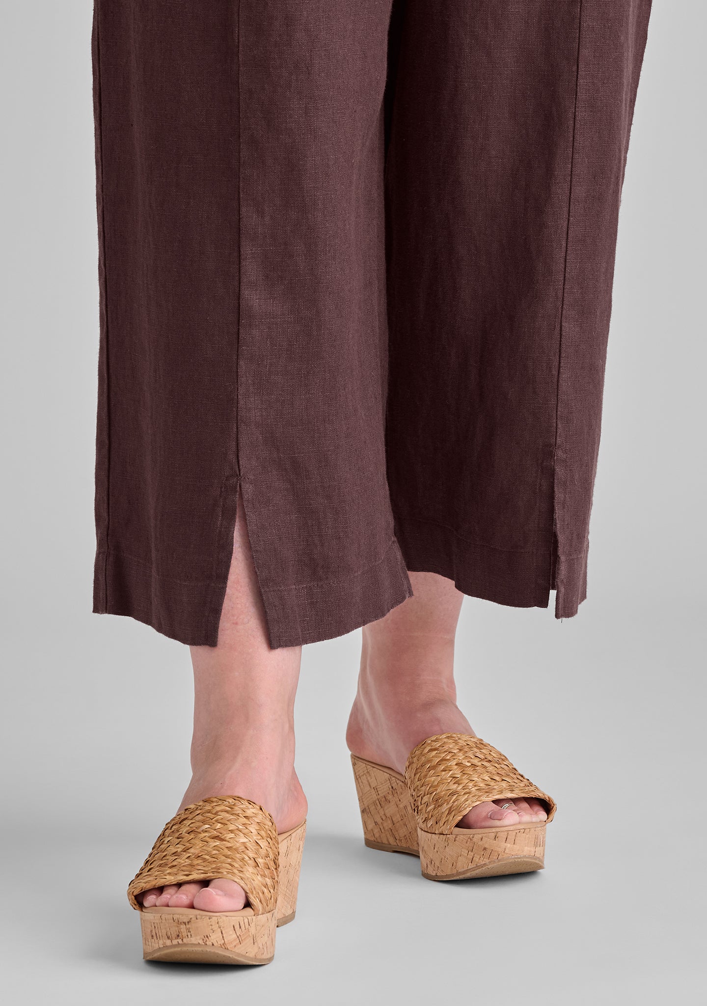 Modern Flood - Linen Pants With Elastic Waist