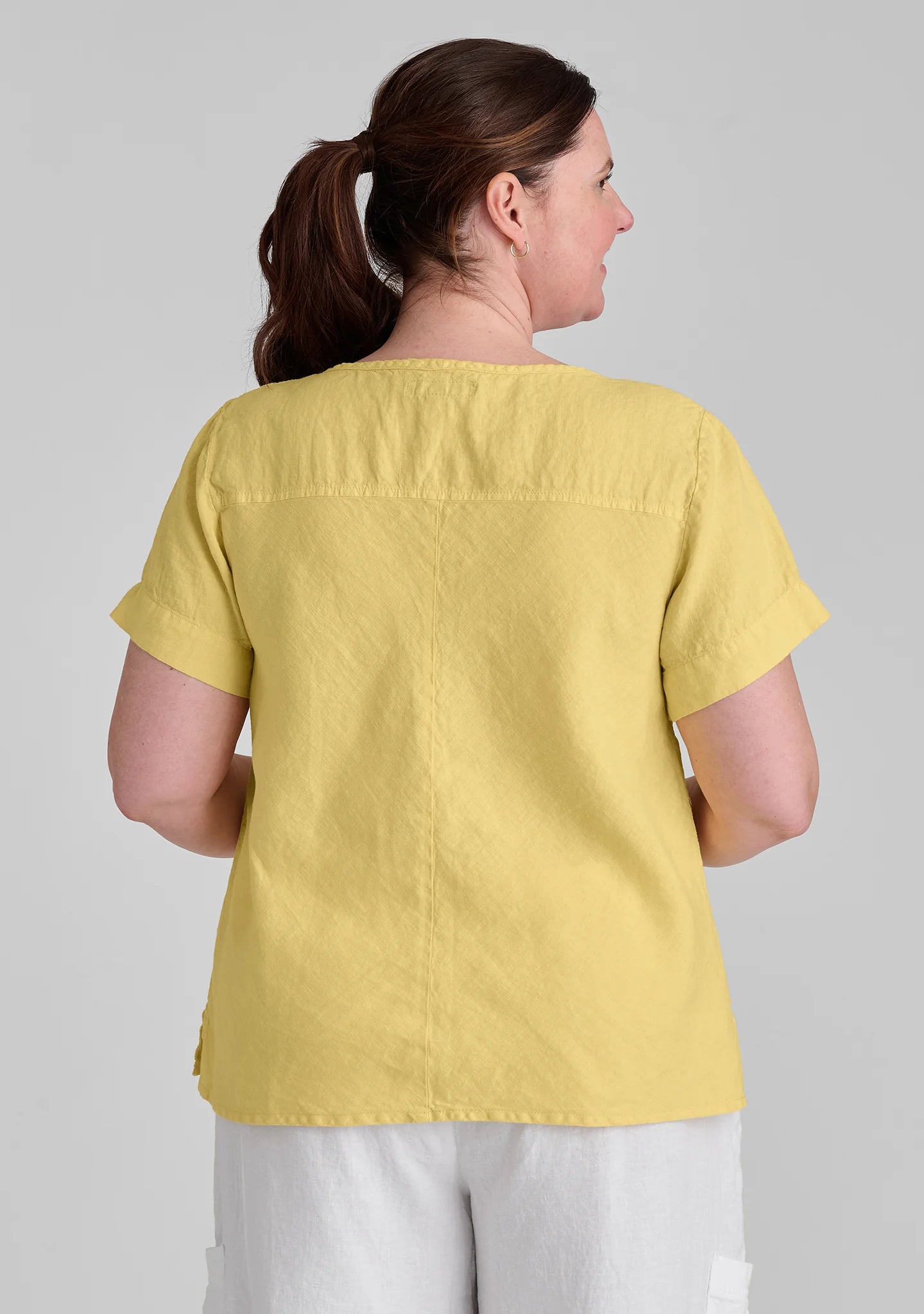 Roadie Tee - Linen T Shirt - FINAL SALE